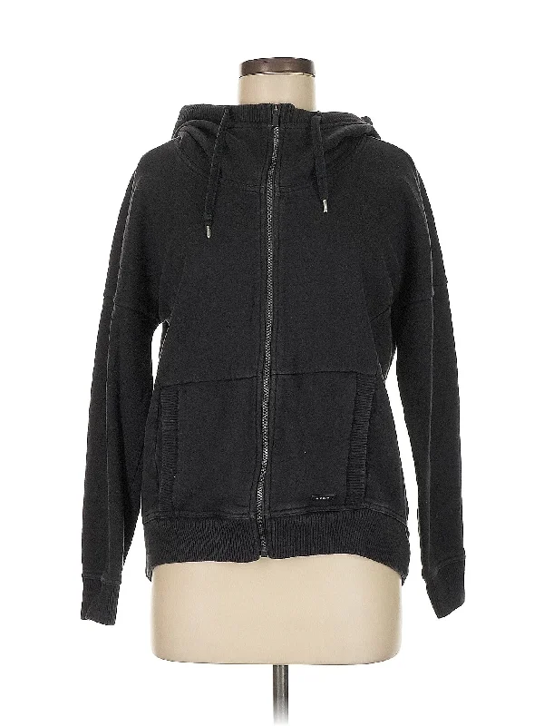 Zip Up Hoodie Hoodie with Stripes Bold Sporty