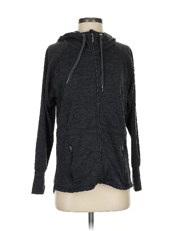 Zip Up Hoodie Hoodie with Ribbed Cuffs Snug Fit Comfort