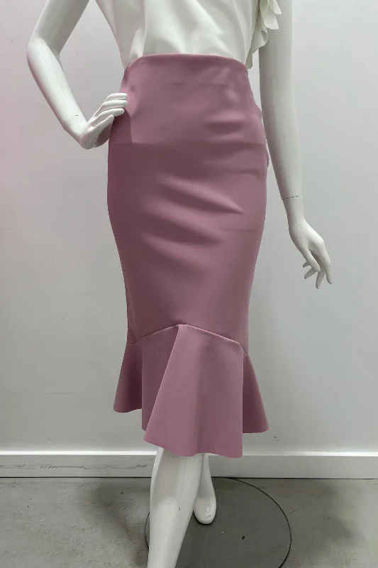 Greta Constantine Kace Skirt - "Meghan Markle" Skirt with Flounce denim skirt classic Greta Constantine Kace Skirt - "Meghan Markle" Skirt with Flounce denim skirt classic