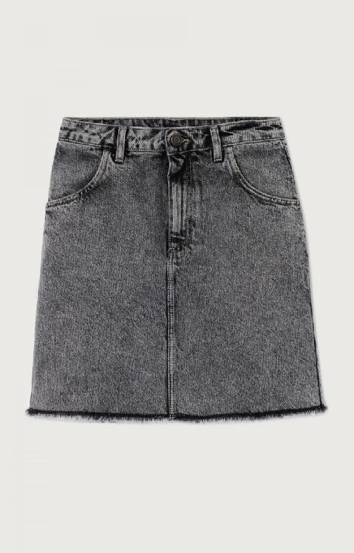 Denim Skirt Yop13e Grey-Salt-An cashmere skirt rich