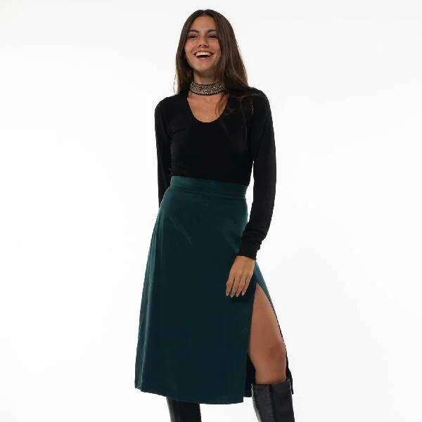 Venere Cupro Viscose Skirt leather skirt modern